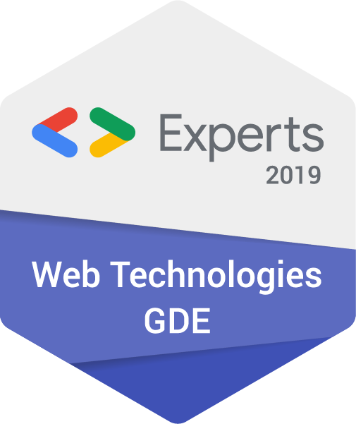 Google Developer Expert 2019 Web Technologies